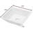 16X16 Inch White Ceramic Square Vessel Bathroom Sink