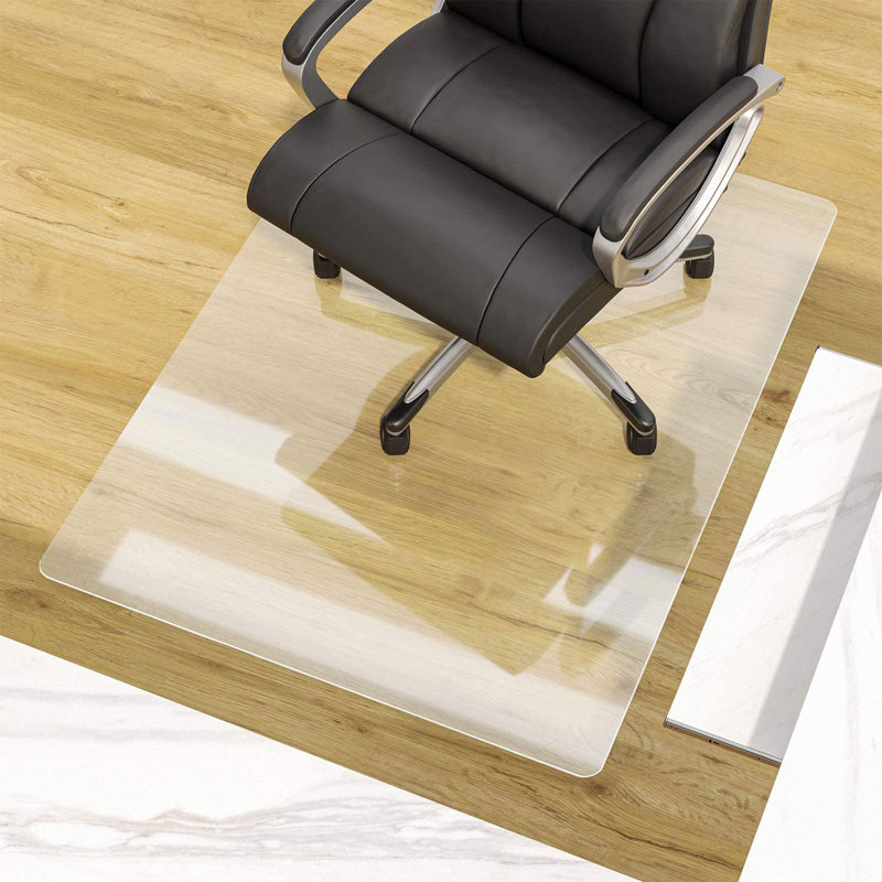 Rectangle Chair Mat with Straight Cut Edge for Firm Surfaces