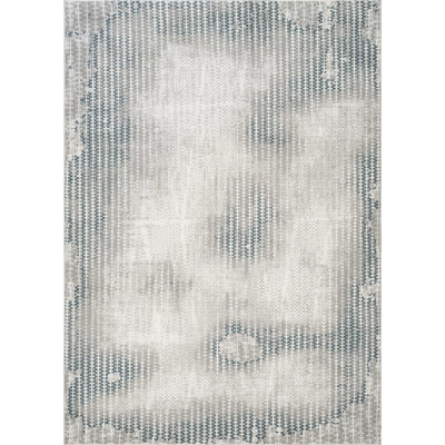 7 Ft. 10 In. By 6 Rectangle Area Rug, And Grey Main Colors, Machine-Made Casual Rug With Abstract Patterns, 100% , Suitable For Entryways X Shades, Contemporary Pile , Pet Safe