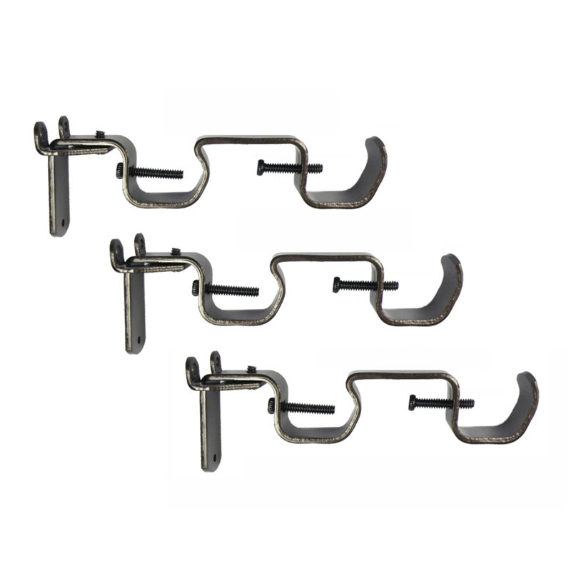 Double Rod Universal Brackets, Bronze