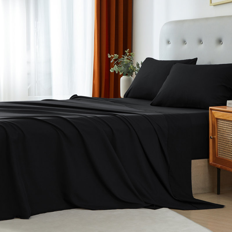 4pieces(full/queen/king)lightweight Solid Sheet Set For All Seasons,twin(3 Pieces),soft & Comfortable Sheet  Set For Student/friends/colleage,a Cloud-like Sleeping Space All Year Round,spring/summer/autumn/winter,great Gift