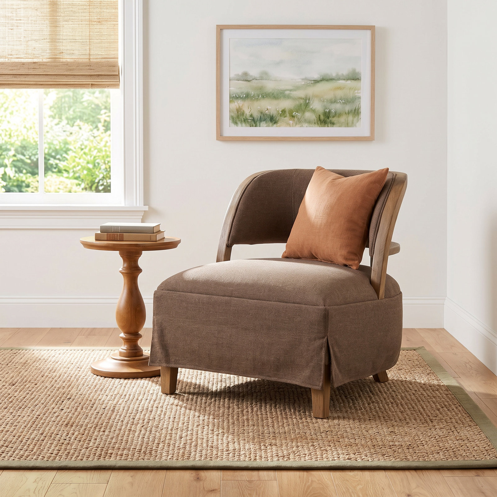 Dreya Oak Barrel Chair, Antwerp Cafe