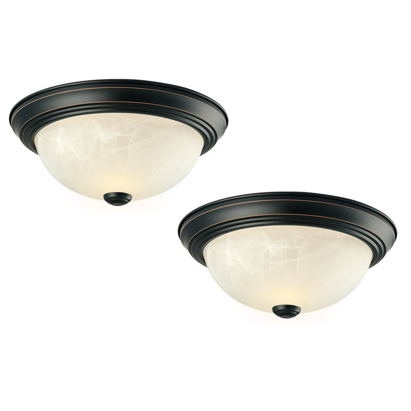 Amerson 2 - Light 11.25" Flush Mount, Oil Rubbed Bronze