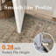 Tapis taupe / noir lavable à la machine avec envers antidérapant Kitty-107388743
