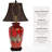 Irving 26" Red Cranes Table Lamp