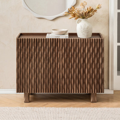 Romana Solid Mango Wood Accent Cabinet