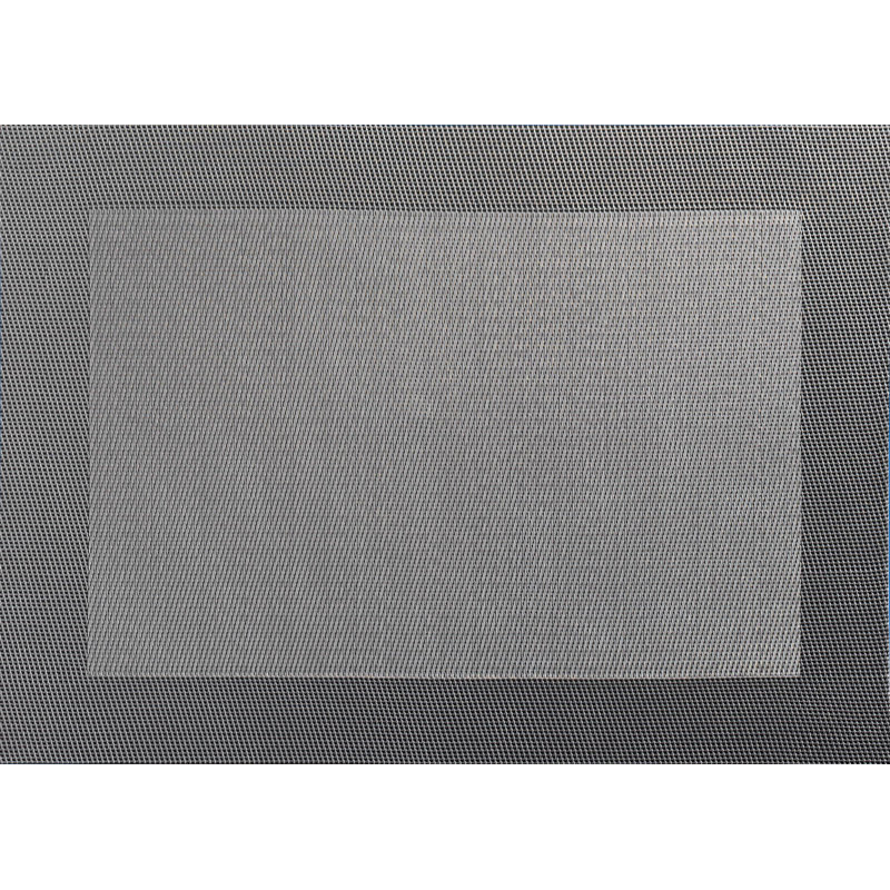 Ensemble de 4 napperons rectangulaires en vinyle, gris