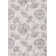 Oriental Machine Woven Floral Area Rug in Ivory