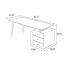 Bureau blanc rectangulaire en bois manufacturé avec 3 tiroirs-109026936-109026938