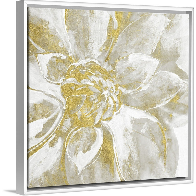 « appique viii », reproduction d’art sur toile, H 37,7 po x l 37,7 po x P 1,75 po, Cadre flottant blanc