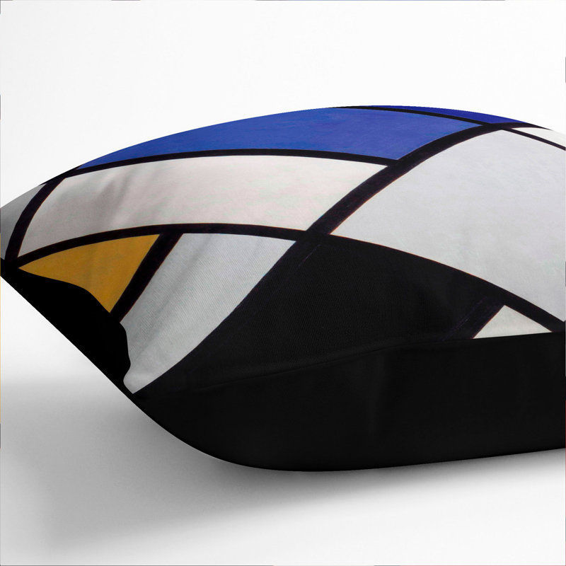 Square Cushion, 40cm H x 40cm W x 15cm D, Black