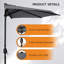 108 " W Market Umbrella with Manual Lift-2053556465