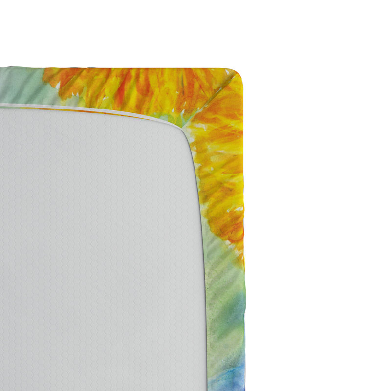 Microfiber Floral Fitted Sheet, Full Fitted Sheet