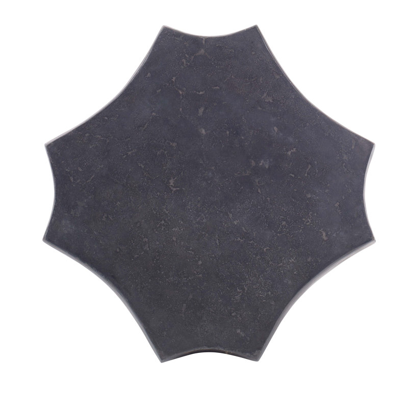 Grand Tour Stone End Table, Black