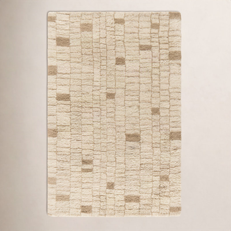 Anemone Hand-Tufted Moroccan Shag Rug, Rectangle 2'6" x 8'