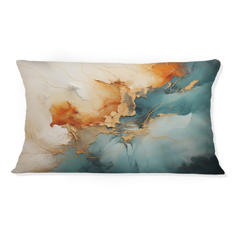 Coussin Teal, Rectangulaire, 12" x 20"