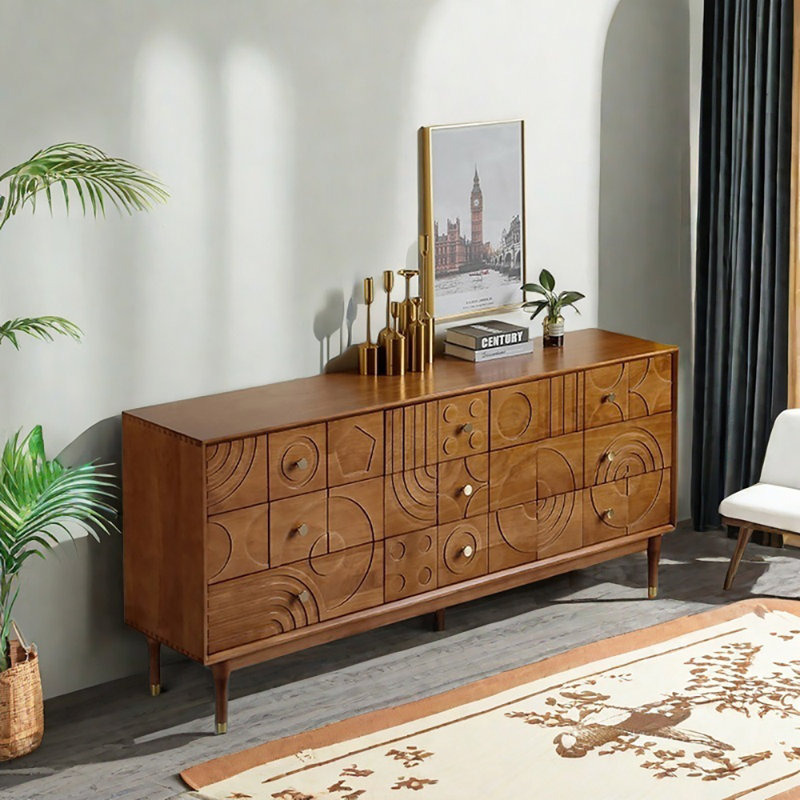 Solid Wood Carved Dining Sideboard