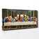 The Restored Last Supper by Leonardo Da Vinci - Wrapped Canvas Painting