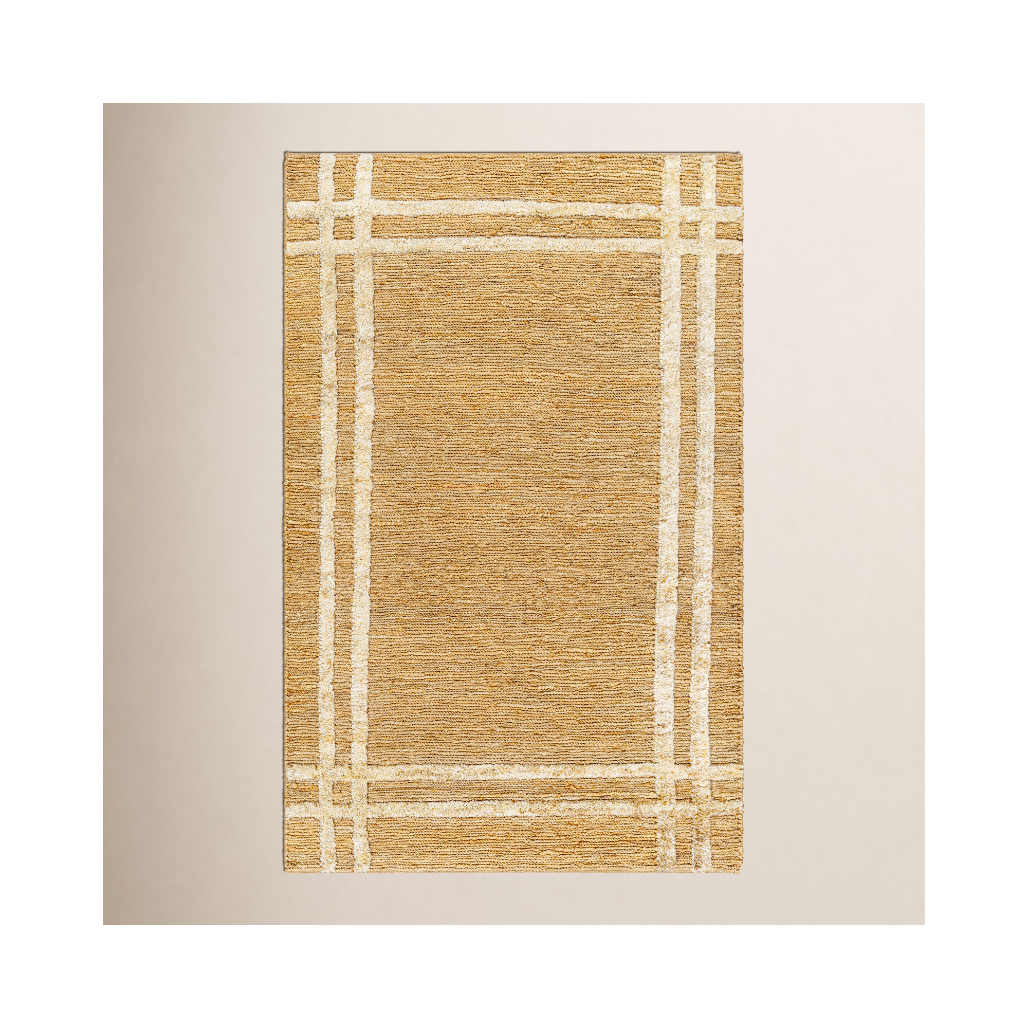 Jorgie Handmade Jute / Sisal Tan Rug, Rectangle 5' x 7'6"