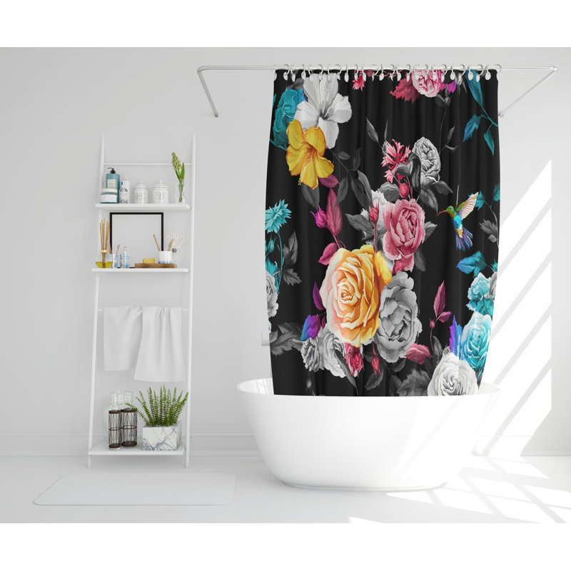 Enspijk Polyester Shower Curtain Set, 168cm H x 168cm W