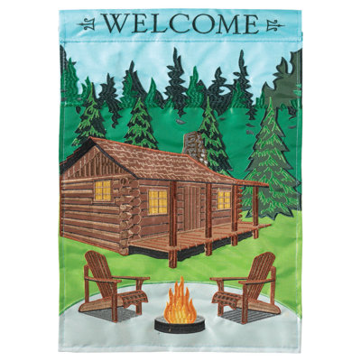 Double Sided 18 in. H x 13 in. W Polyester Garden flag
