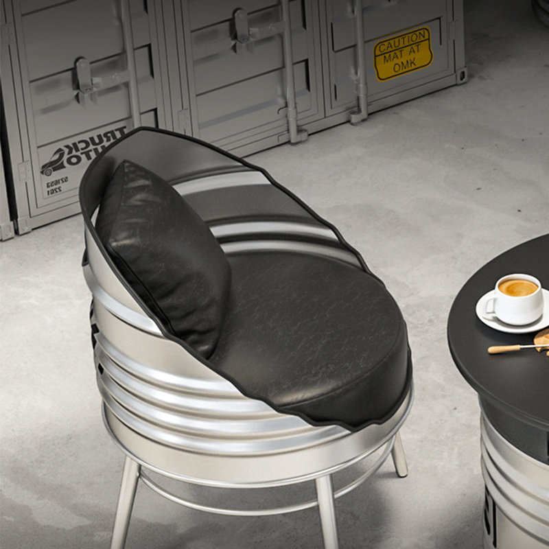 Ensemble de salle à manger rond 27,6 po Prayan, 5