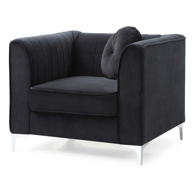 Fauteuil incliné Sleek Modern, Noir