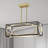 Richas 5 - Light 28.54"W Dimmable LED Square / Rectangle Chandelier