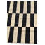 Tapis noir et blanc Ohlson