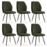 Chaises de salle à manger rembourrées en tissu Monno