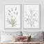 «Vibrant Wildflower Floral Botanical Nature Illustration», reproduction encadrée sur toile, 2 pièces-91069168-91069170