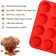 12 Cup Silicone Muffin Baking Tray/Non Stick Pan