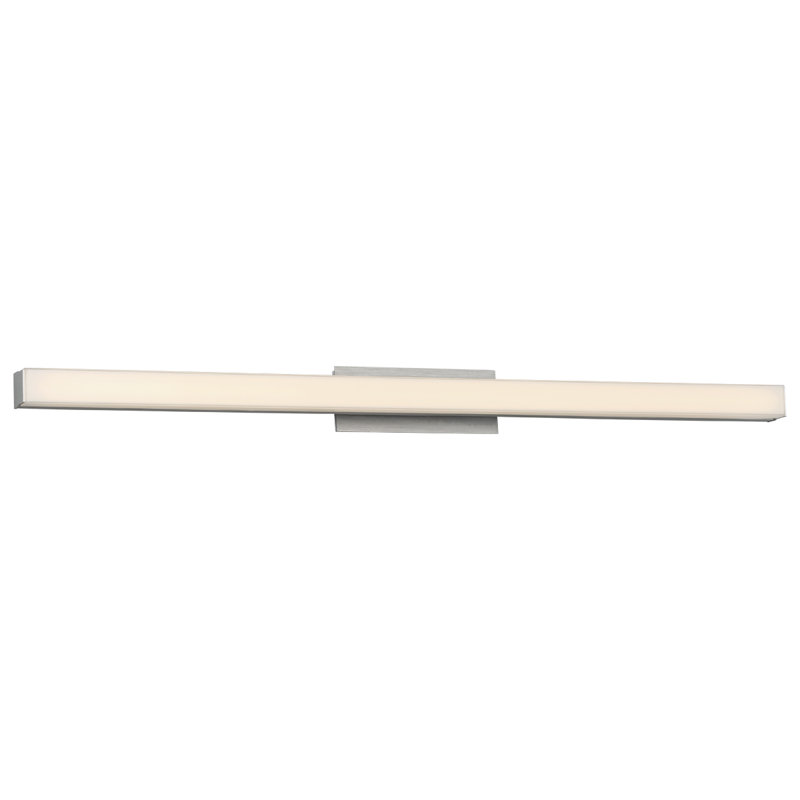 Brink 1 - Light LED Bath Bar, 3.75" H x 36" W x 2.75" D, 2700K, Brushed Aluminum