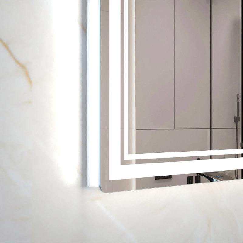 Miroir de salle de bain innovant avec fonctions avancées et design élégant