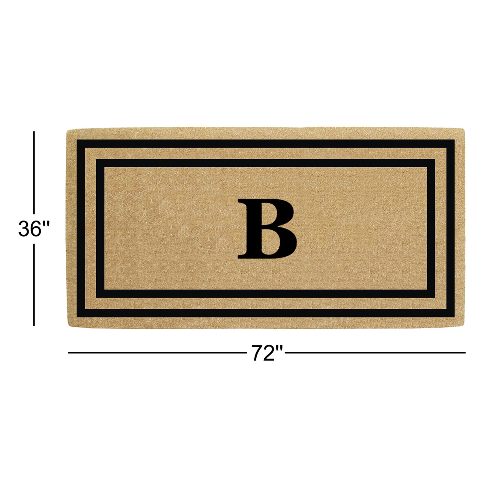 McClain Outdoor Doormat, 36" W x 72" L, B