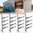 Heavy Duty Shipping Container Shelving – 4-Tier Steel Storage System for Cargo Trailer & Conex Container, 4 Pack, 1100 LBS (19.88"Dx7.48"Wx66.92"H)