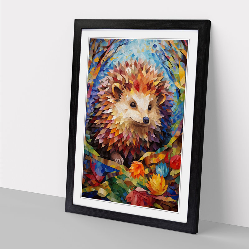 Hedgehog Cubism No.3 - Framed Print