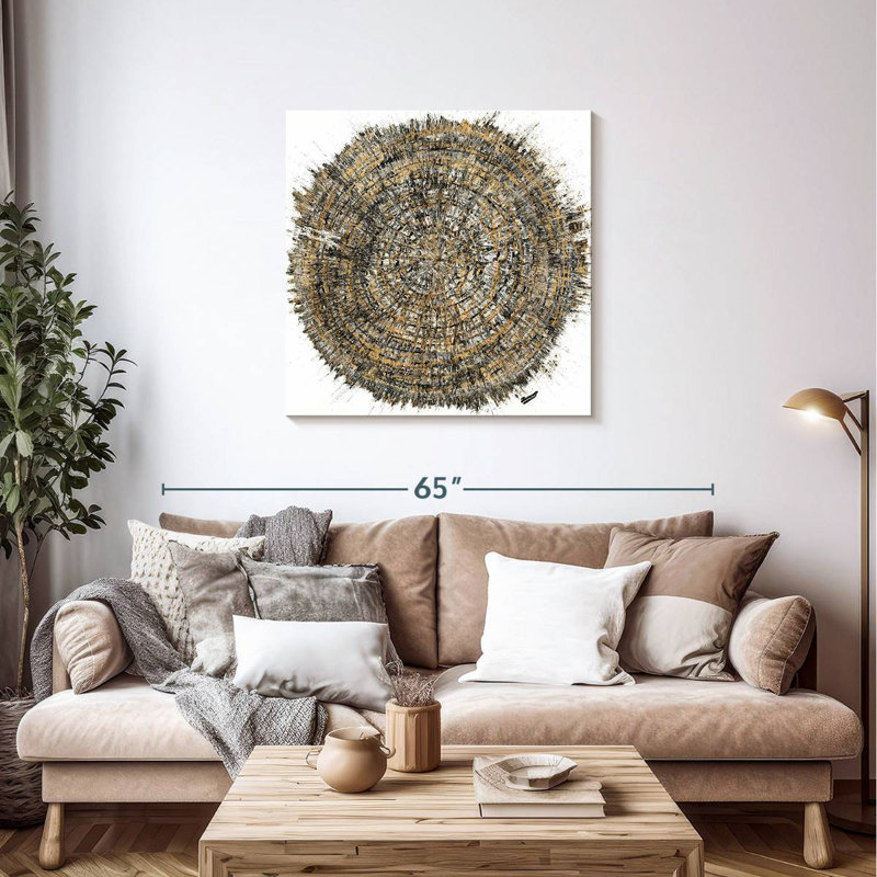 Mysterious Tree Ring, 36" H x 36" W