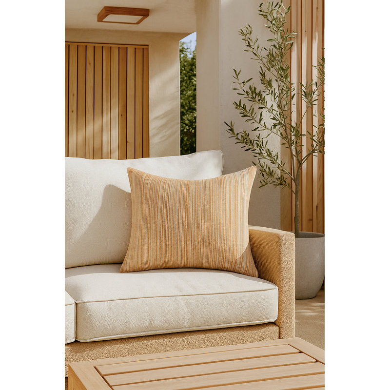 Outdoor Living Throw Pillow, Orange, Square 20"