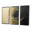 Tourbillon galactique noir et or - ensemble de spirales abstraites-2012185509-2012185517