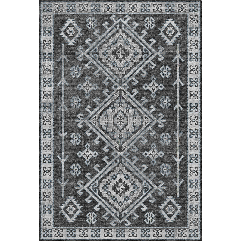 Premium Machine Washable Driessen AMF73 Shadow Rug, Rectangle 10' x 14'