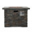 SQUARE MGO FIRE PIT - 40000 BTU.