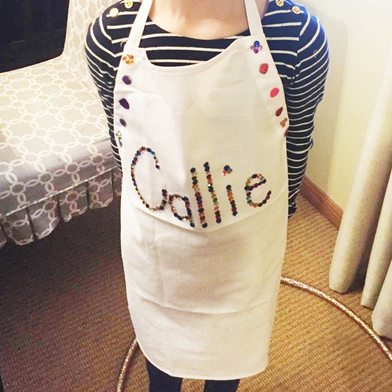 Kid's Apron with Chef Hat Set (3 Set) - Children’s Bib with Pocket for Cooking, Baking, Painting - 6-12 Kid, White