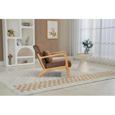 Chaise d'appoint rembourrée avec coussin