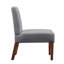 Dazzling Fabric Accent Chair With Round Wood Table For Office Grey (2) Desk, Bedroom/home Office/corner Decorative