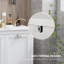 Armoire de salle de bain inclinable avec conception imperméable et grand rangement pour serviettes et articles essentiels