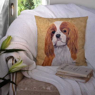 Cavalier Spaniel Outdoor Reversible Throw Pillow