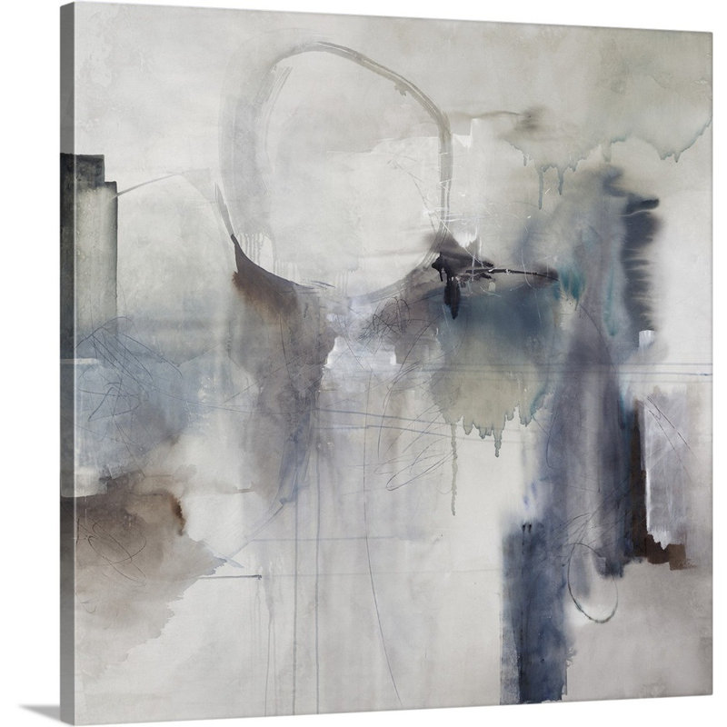 « effluent ii », peinture sur toile, Toile tendue, H 20 po x l 20 po x P 1,25 po