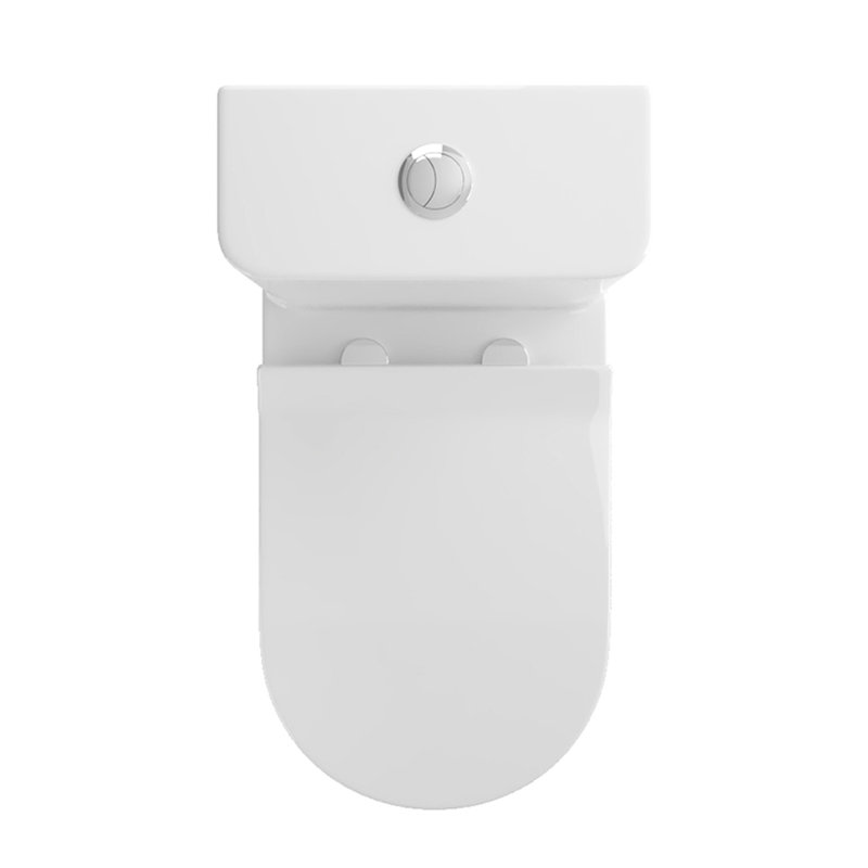 Toilette allongée en céramique blanche 1,1 / 1,6, hauteur confortable, et mode 1,1 et 1,6, céramique, blanc
