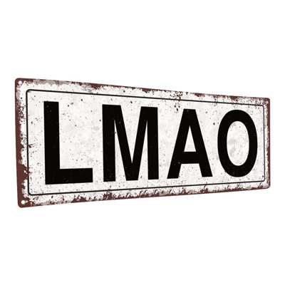 "Lmao" sur métal